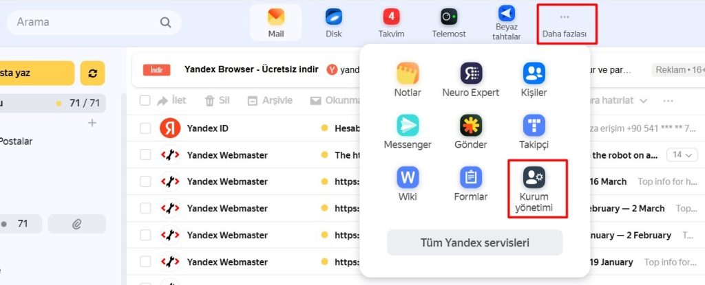 Yandex Mail Eposta Kutusu Tasarımı Nasıl Yapılır?