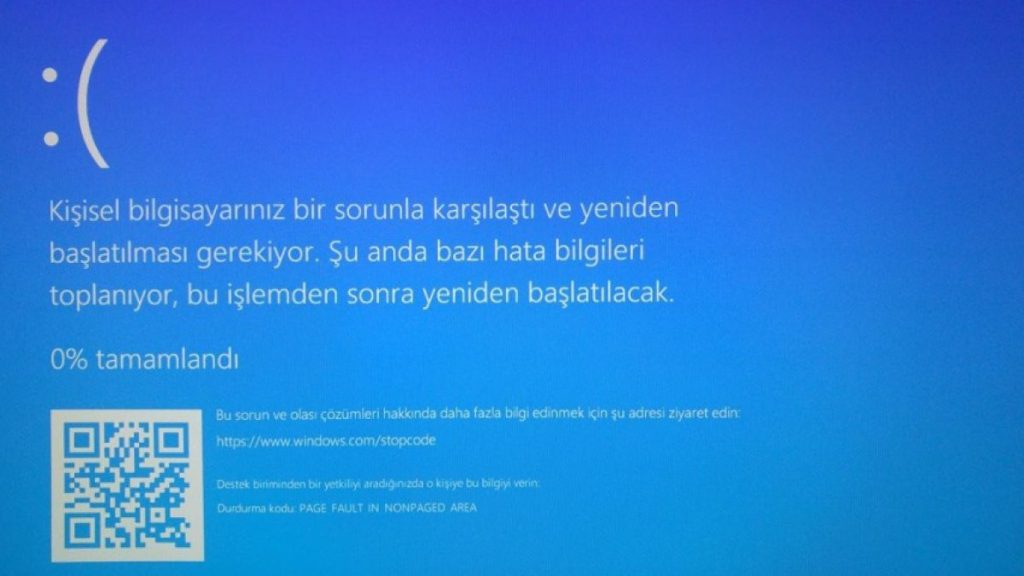 Mavi Ekran Hatası Nedir? Mavi Ekran Neden Olur? 2 Mavi Ekran Hatası Nedir? Mavi Ekran Neden Olur?
