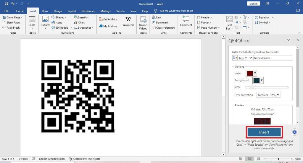 Word QR Kod Oluşturma Nasıl Yapılır? 2 Word QR Kod2